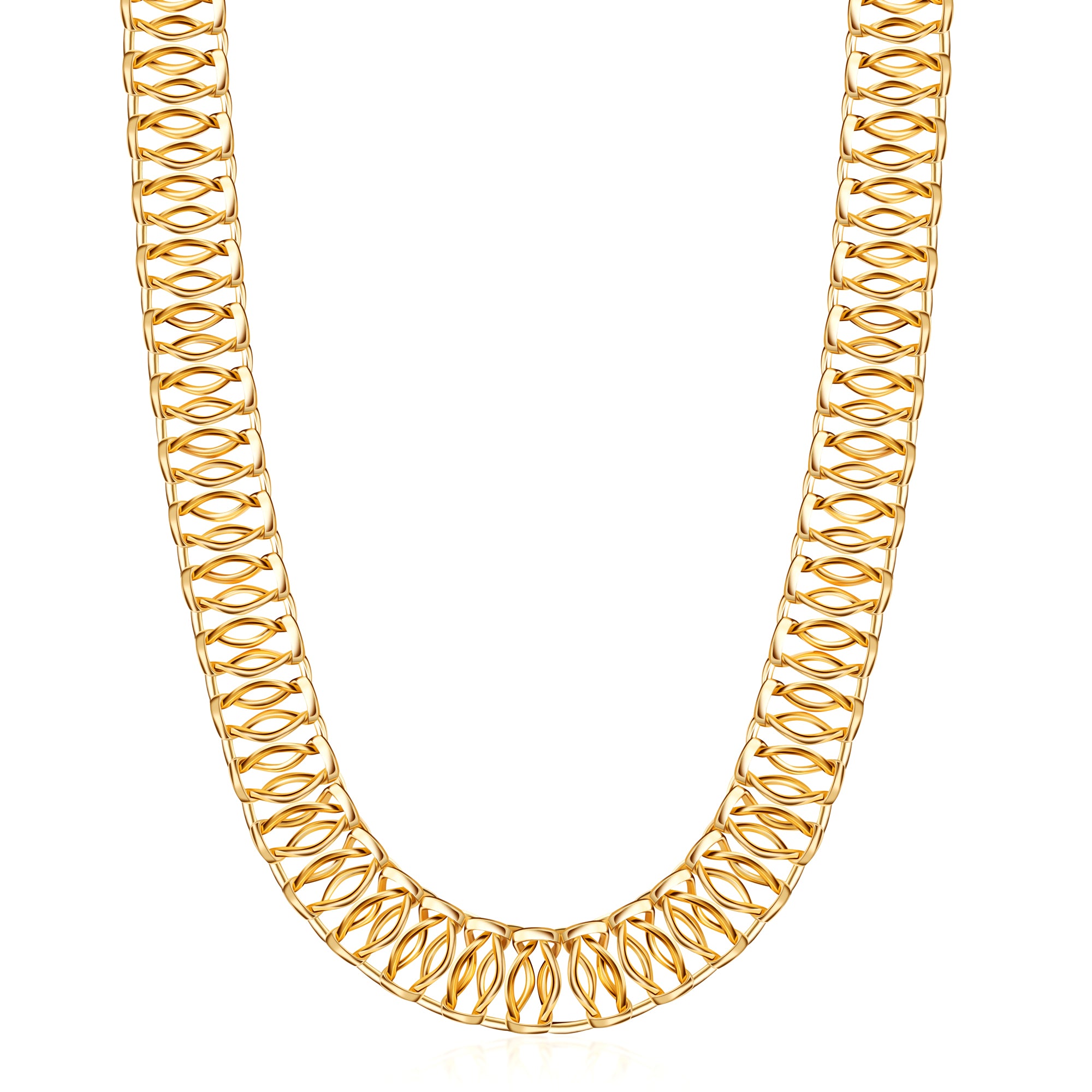 18K Gold Plated Mesh Necklace