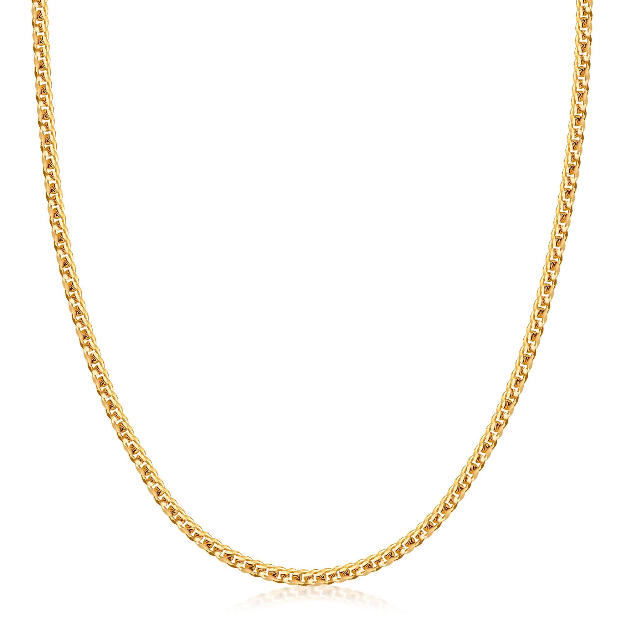 18k Gold Plated Miami Cuban Necklace 3mm Thick