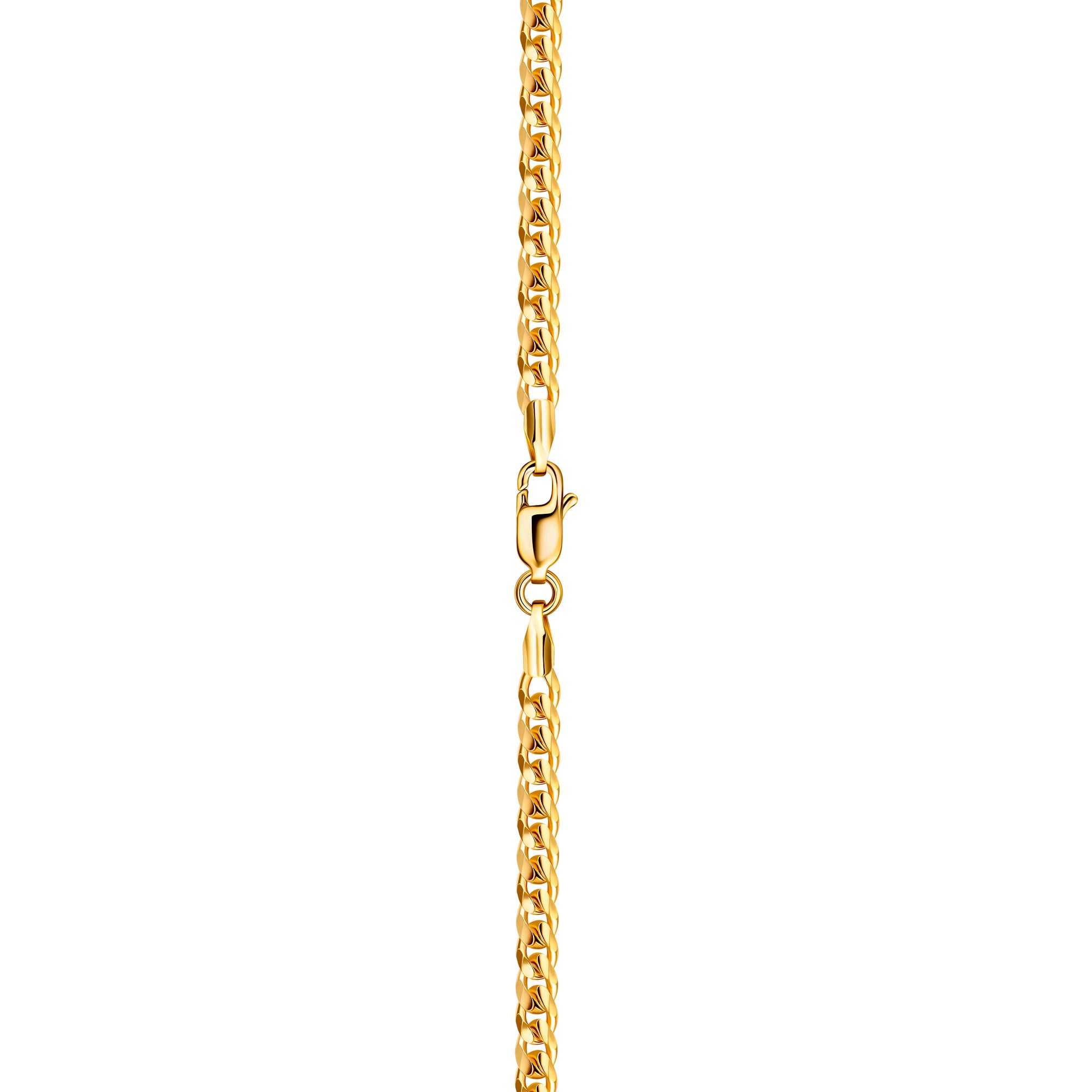 18k Gold Plated Miami Cuban Necklace 4mm Thick