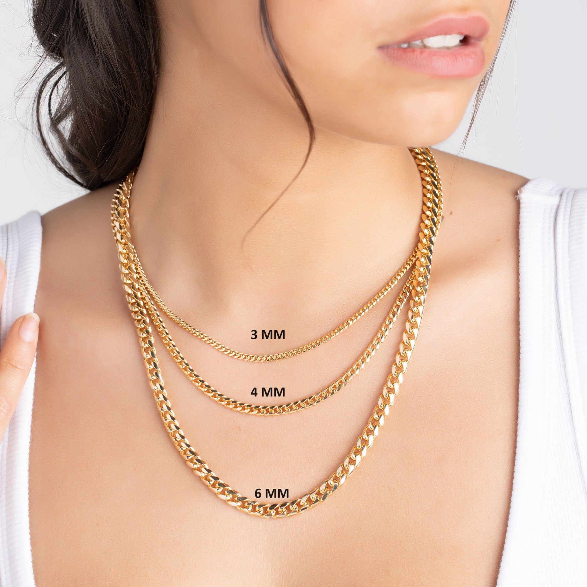 18k Gold Plated Miami Cuban Necklace 4mm Thick