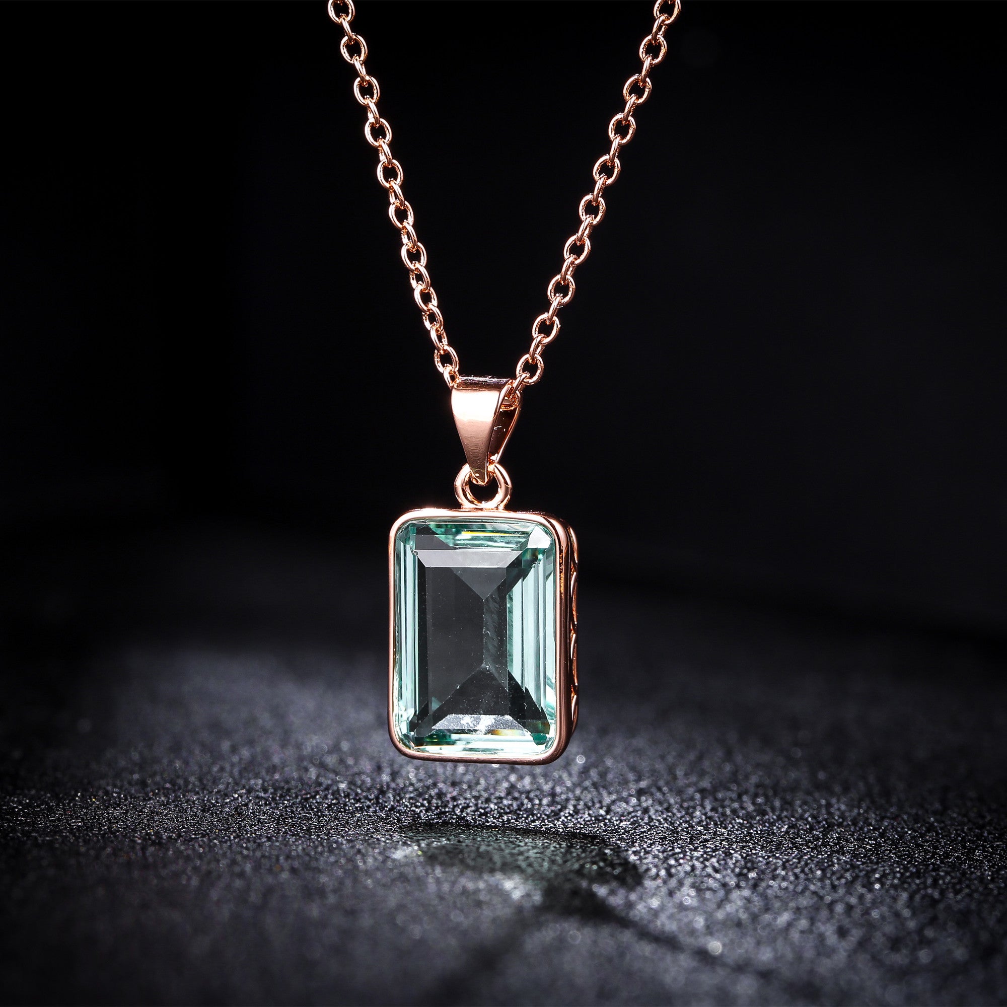 #color_Green Amethyst/ Rose Gold