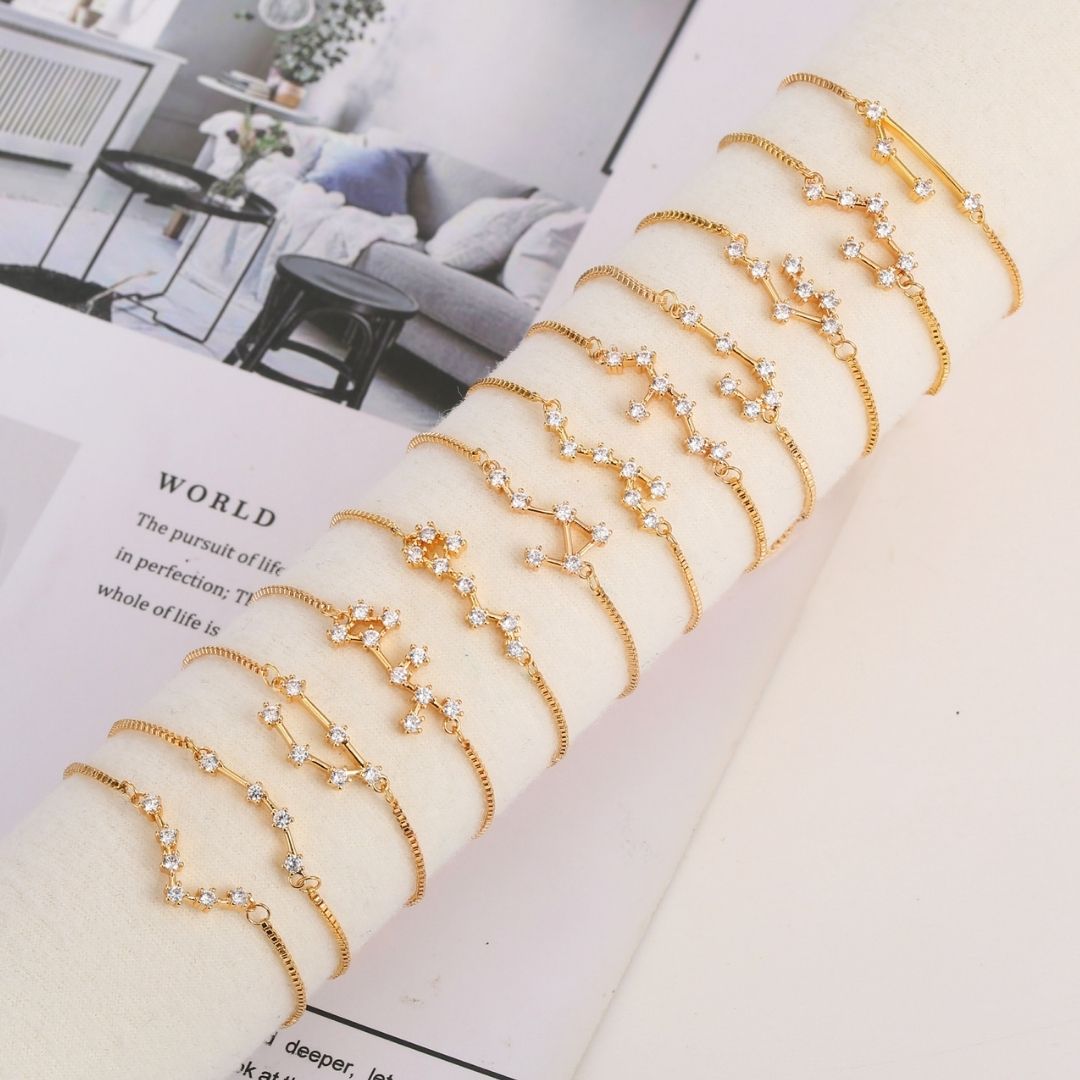 18K Gold Plated Zodiac Constellation Bracelets