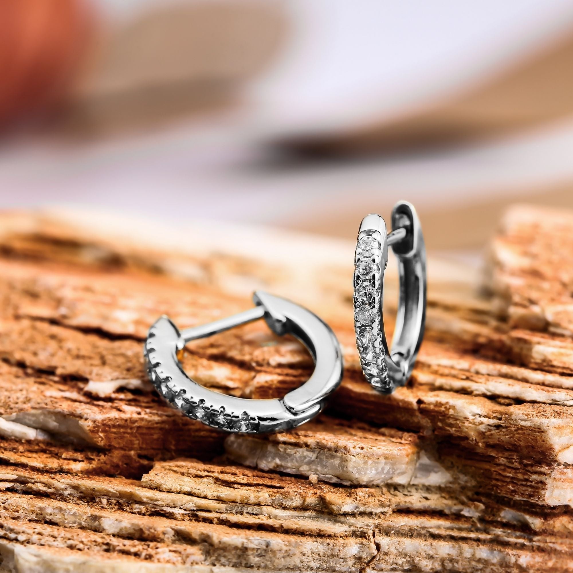 18K Gold Plated Slim Huggie Earrings