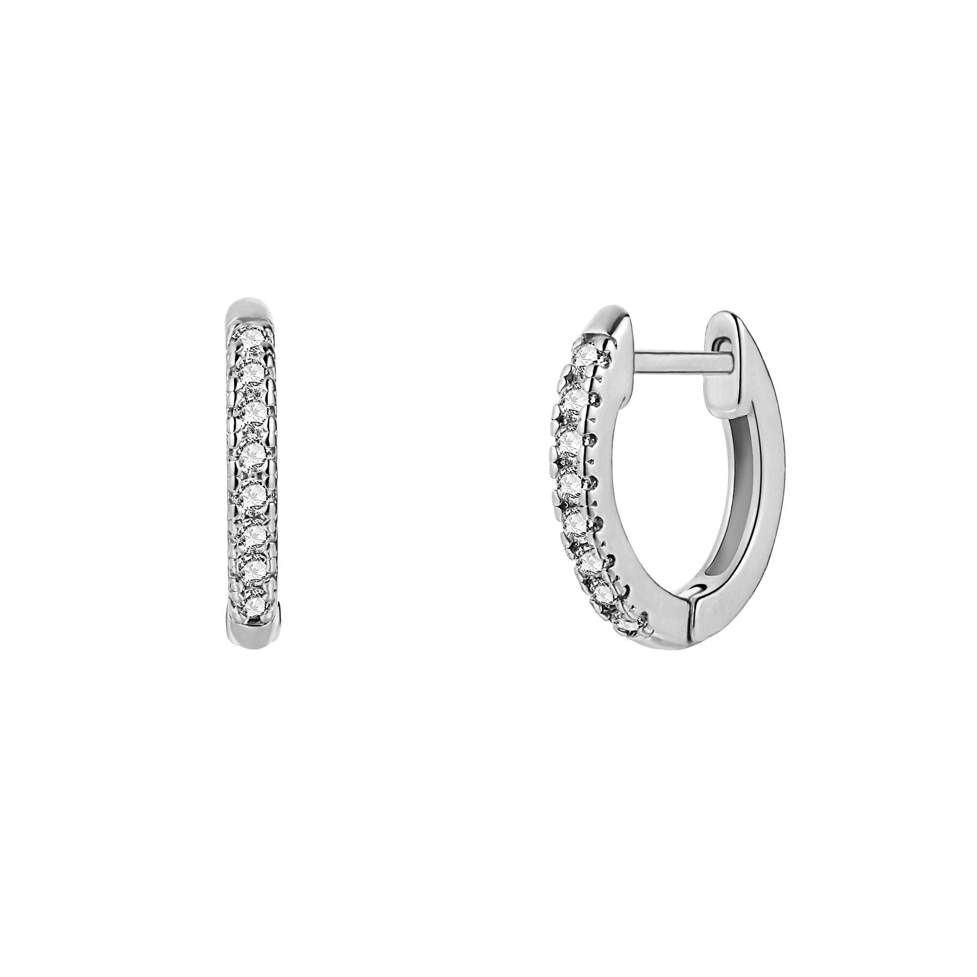 18K Gold Plated Slim Huggie Earrings