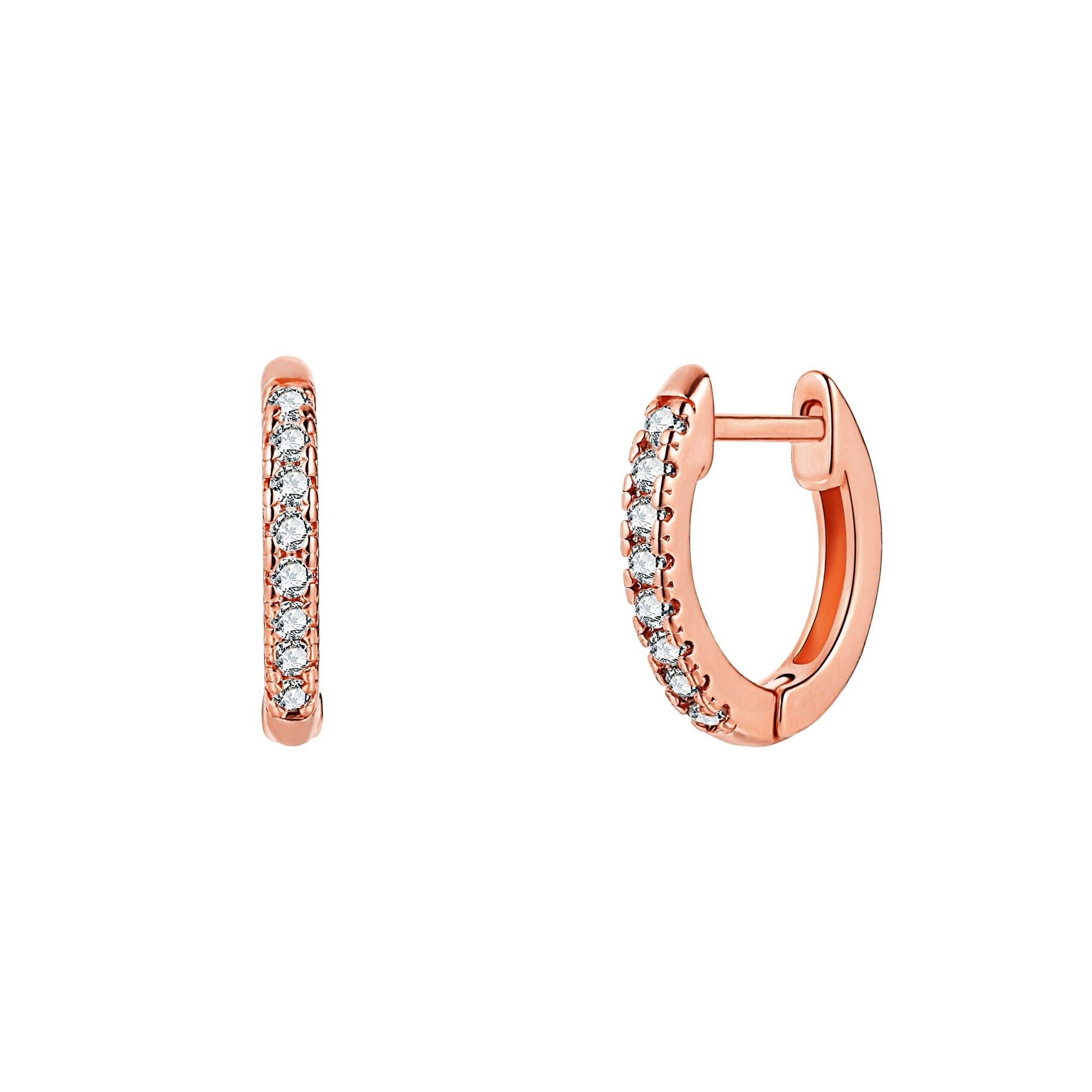 18K Gold Plated Slim Huggie Earrings