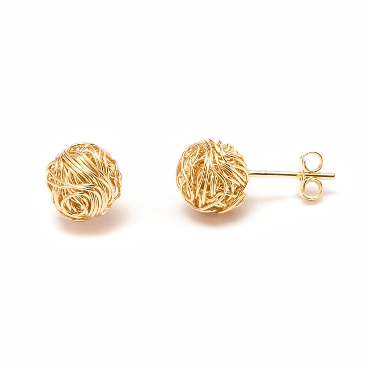 18K Gold Plated Love Knot Stud Earrings
