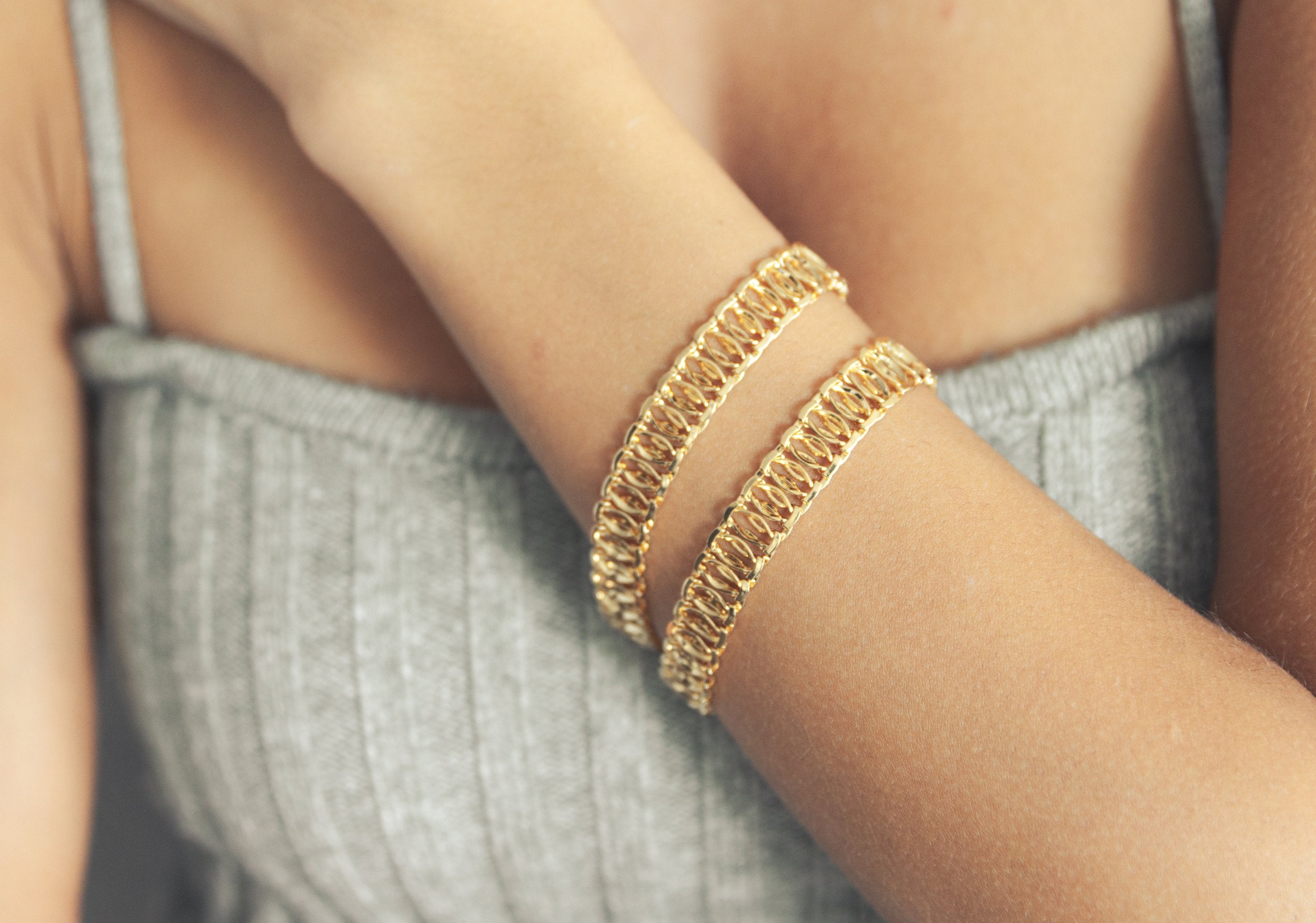 18K Gold Plated Chunky Chain Bracelet