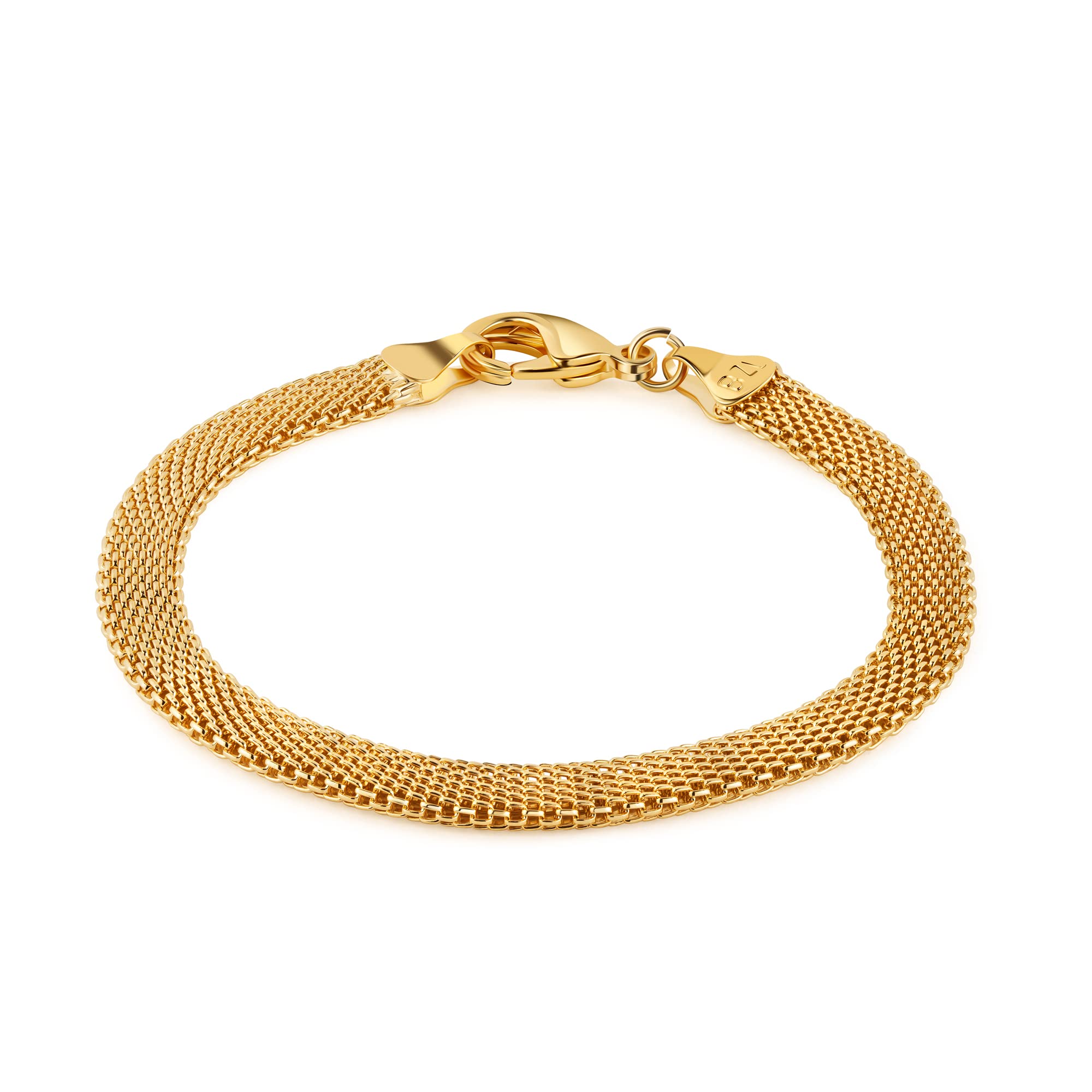 18K Gold Plated Mesh Bracelet