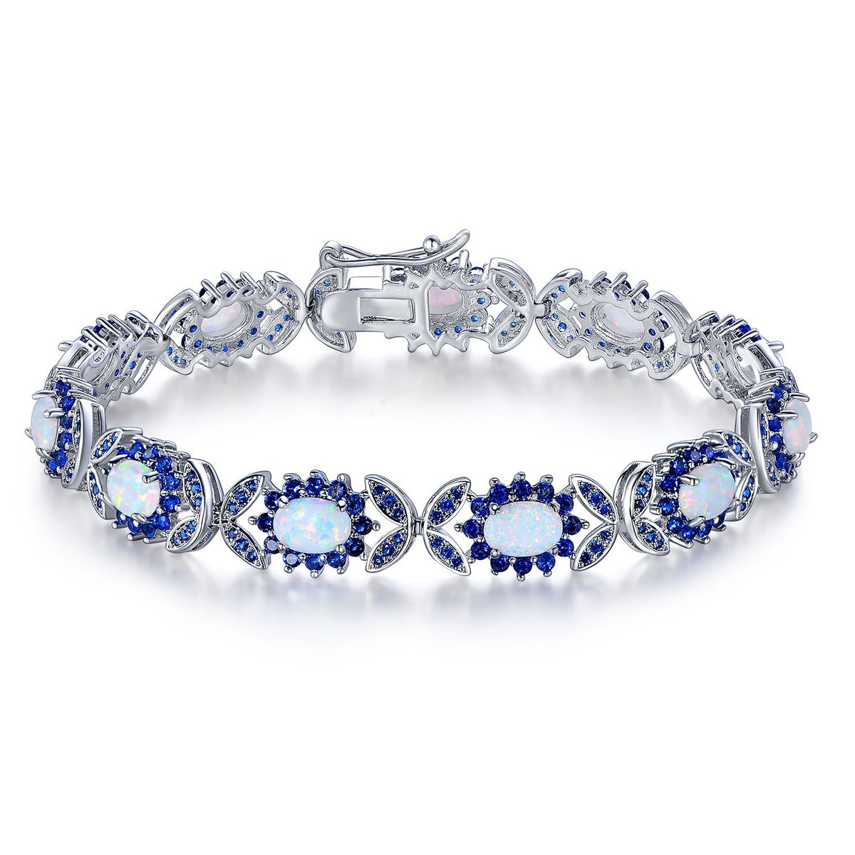 ブレスレット 24K Gold Plated White Opal Bracelet White Opal Bracelet, Gold Filled Opal Bracelet, Sterling