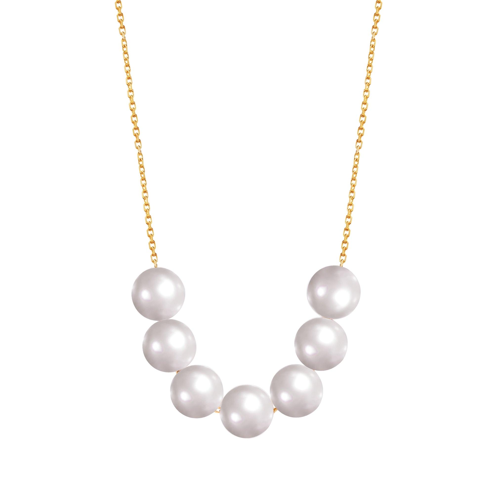 18K Gold Plated Evening Pearl Necklace