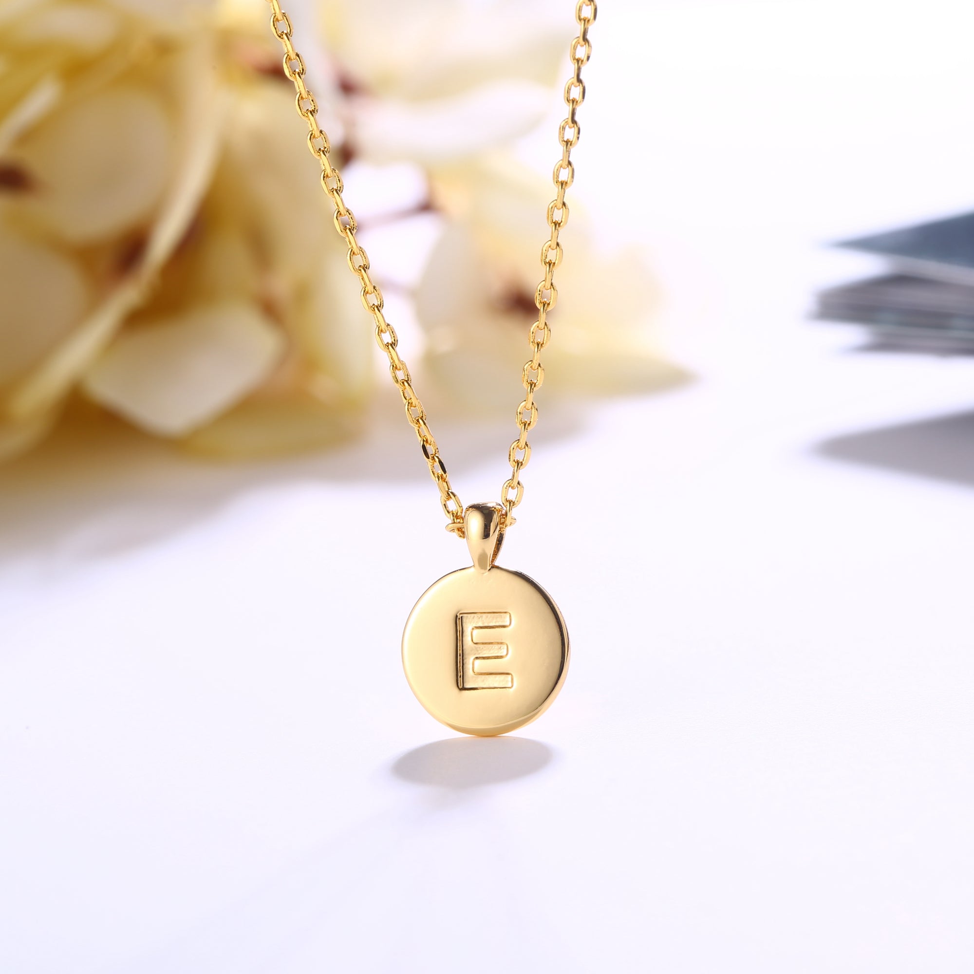 18K Gold Plated Monogram Necklace