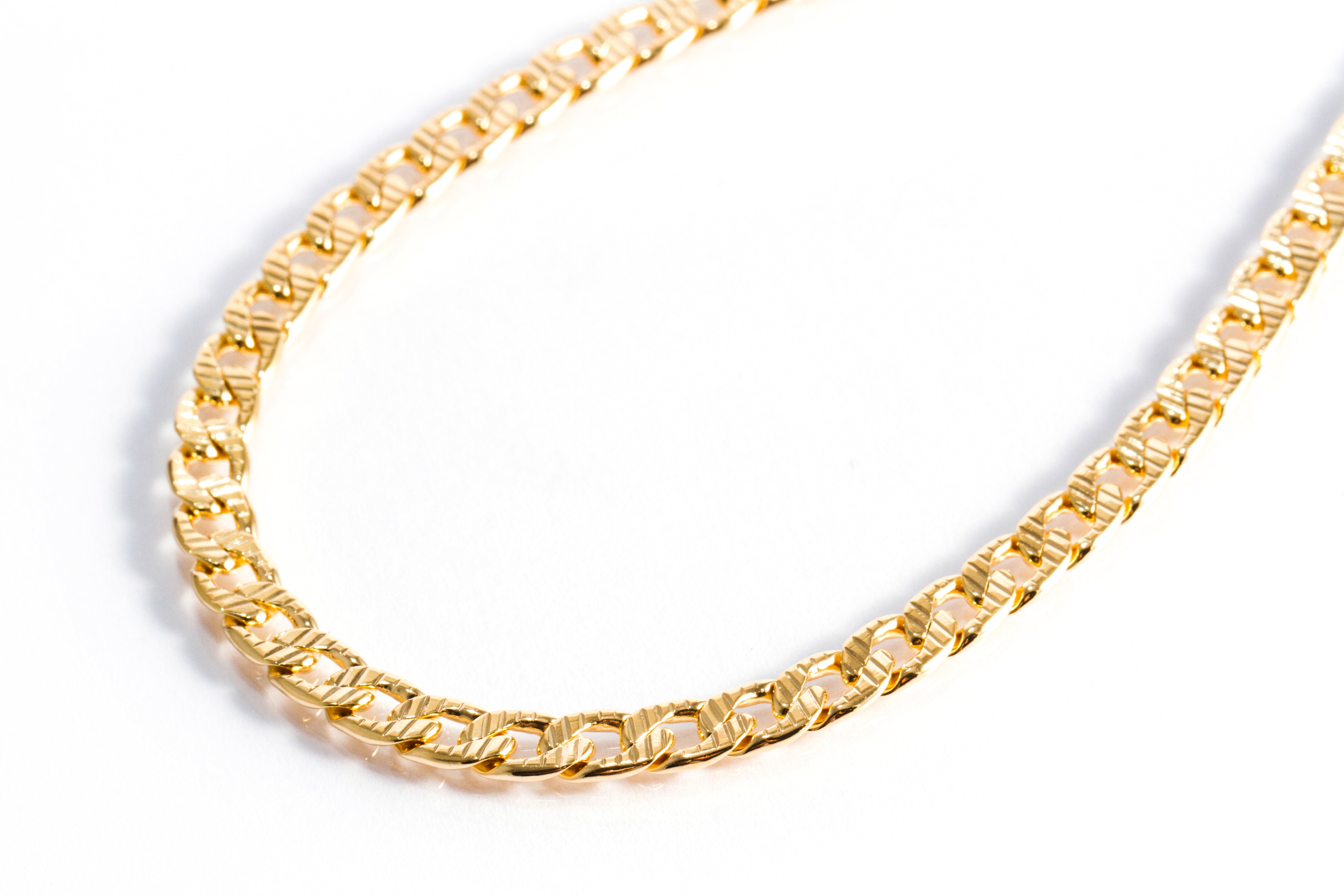 18K Gold Plated Pave 5mm Cuban Link Necklace
