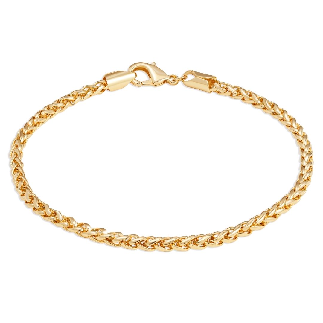 18K Gold Plated Wheat Anklet