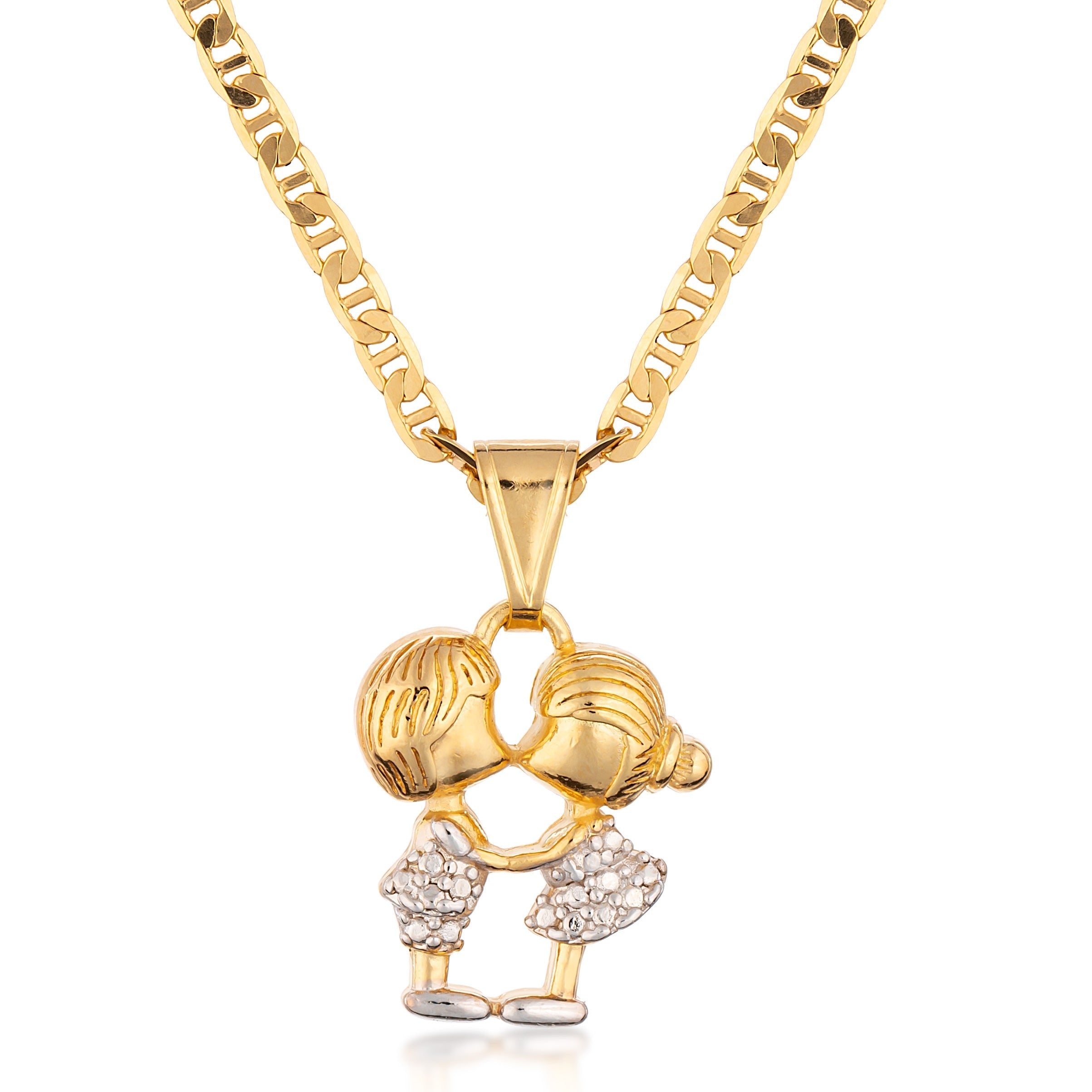 18K Gold Plated Young Love Charm Necklace
